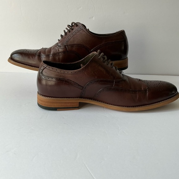Stacy Adams Men\'s Size:8 Dark Brown Wingtip Oxfords Dress Shoes- Classic Lace-up main image 6